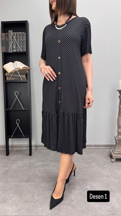 Viscon Penye Pamuklu Elbise 3368
