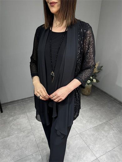 Payetli Ceket Takım 3101