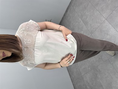 İthal Pamuklu Bluz 3757