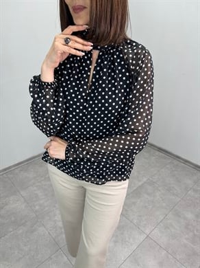 İçi Astarlı Şifon Bluz 3402