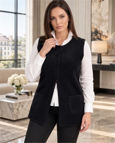 Angora Örme Triko Yelek 3975