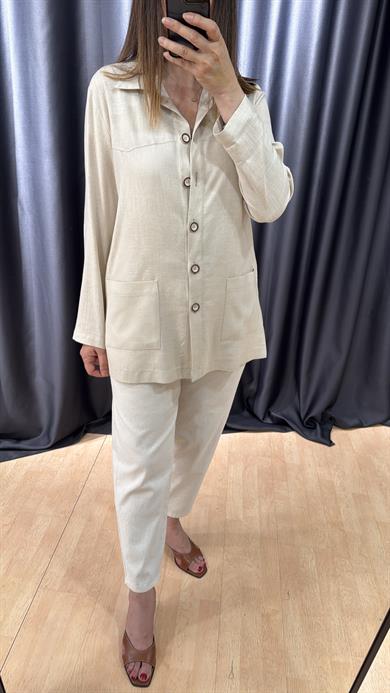 Rus Keten Gömlek Ceket 2212