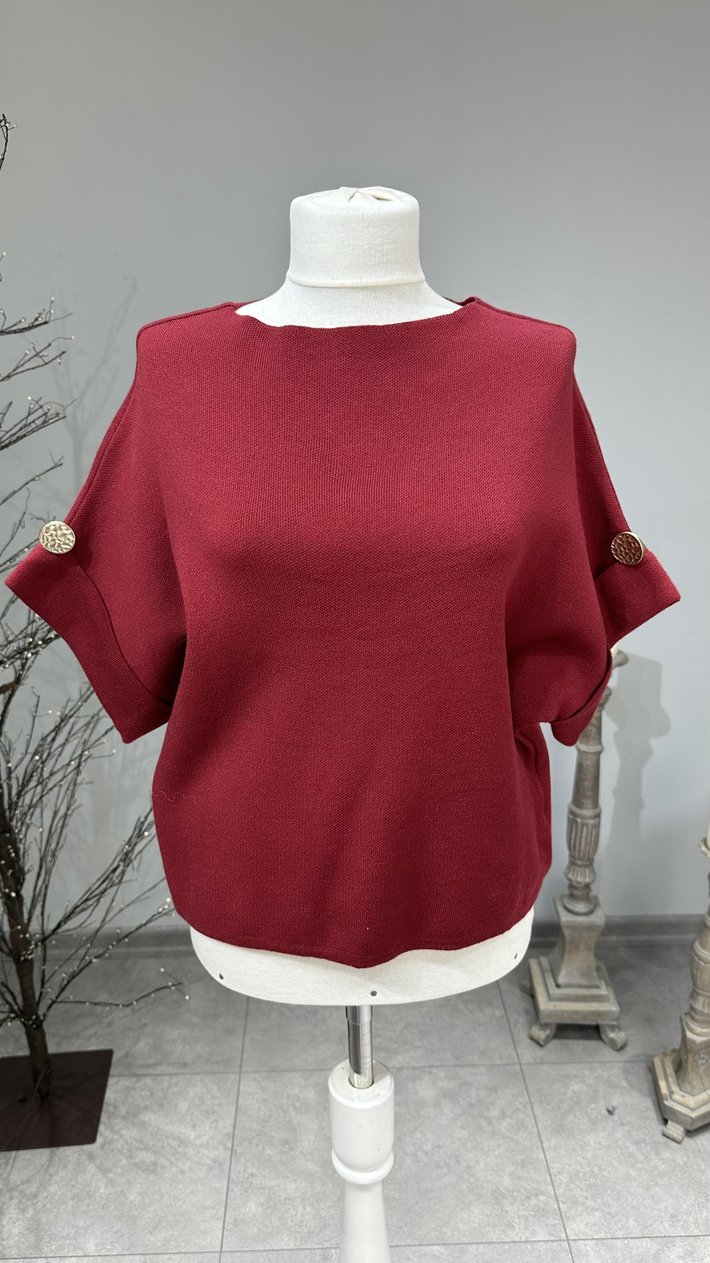 Kolda Düğme Detaylı İthal Triko 2843 · 4