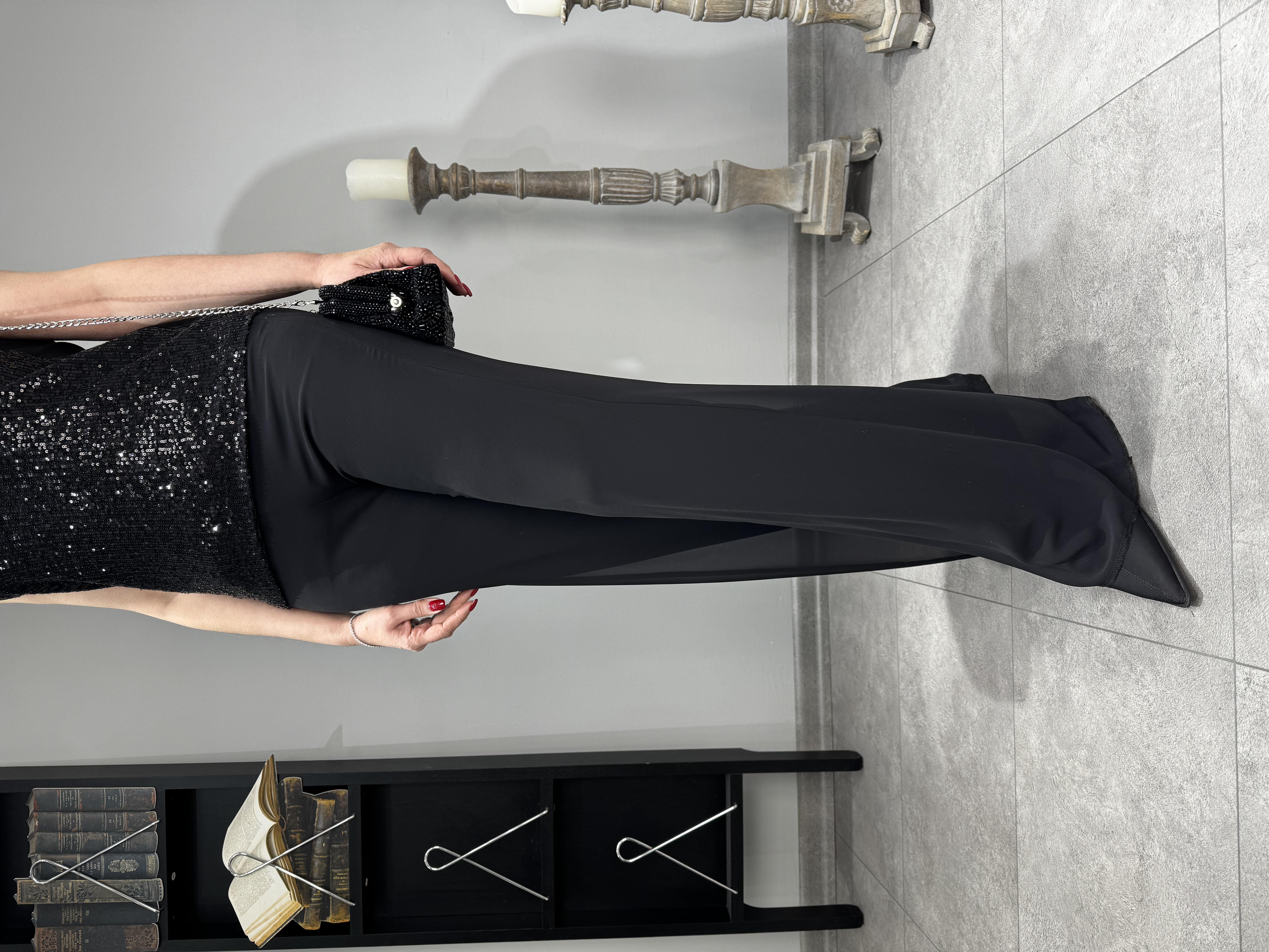 İçi Astarlı Şifon Pantolon 3002
