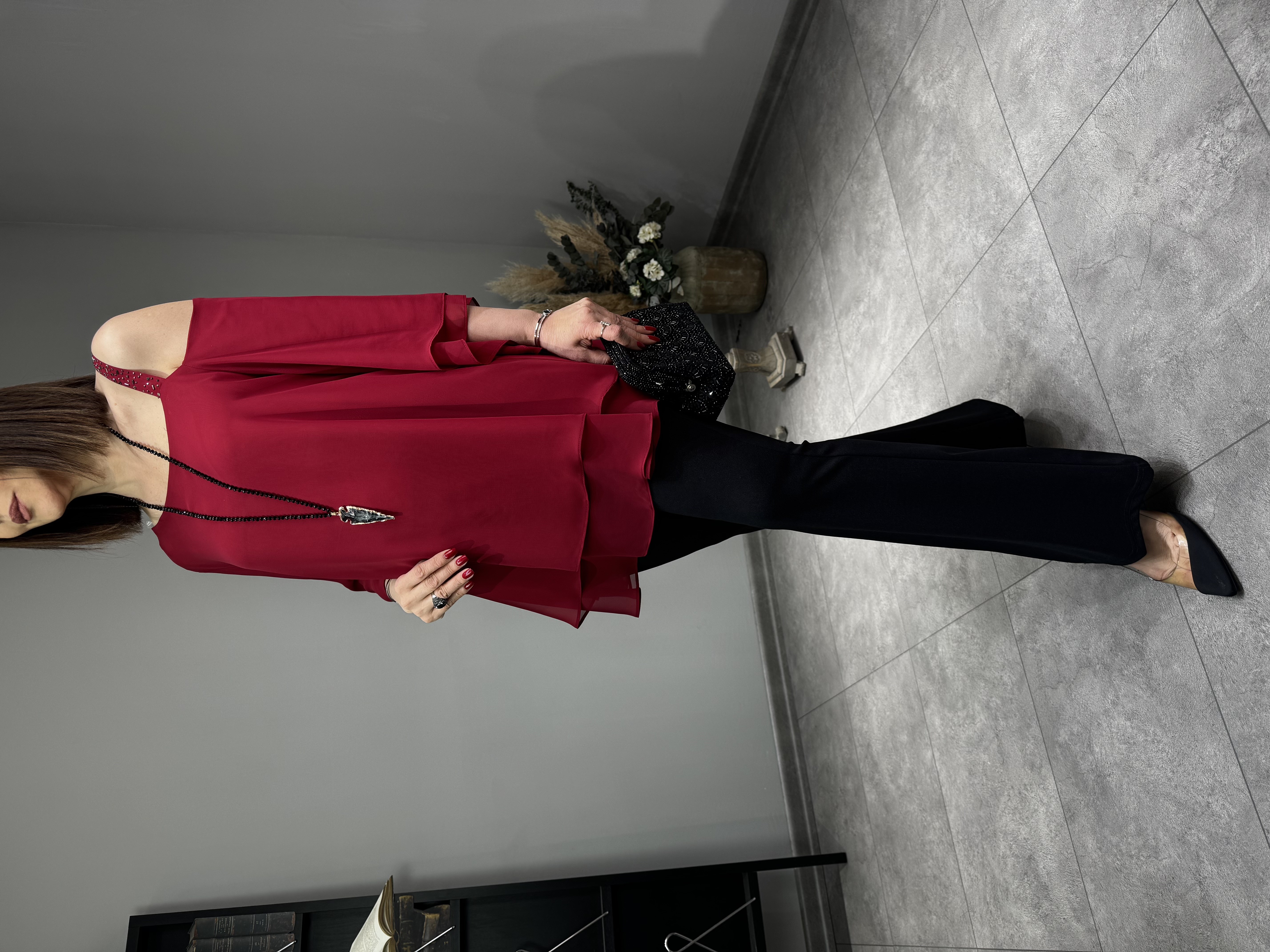 Çift Kat Tasarım Şifon Tunik 3098 · 10