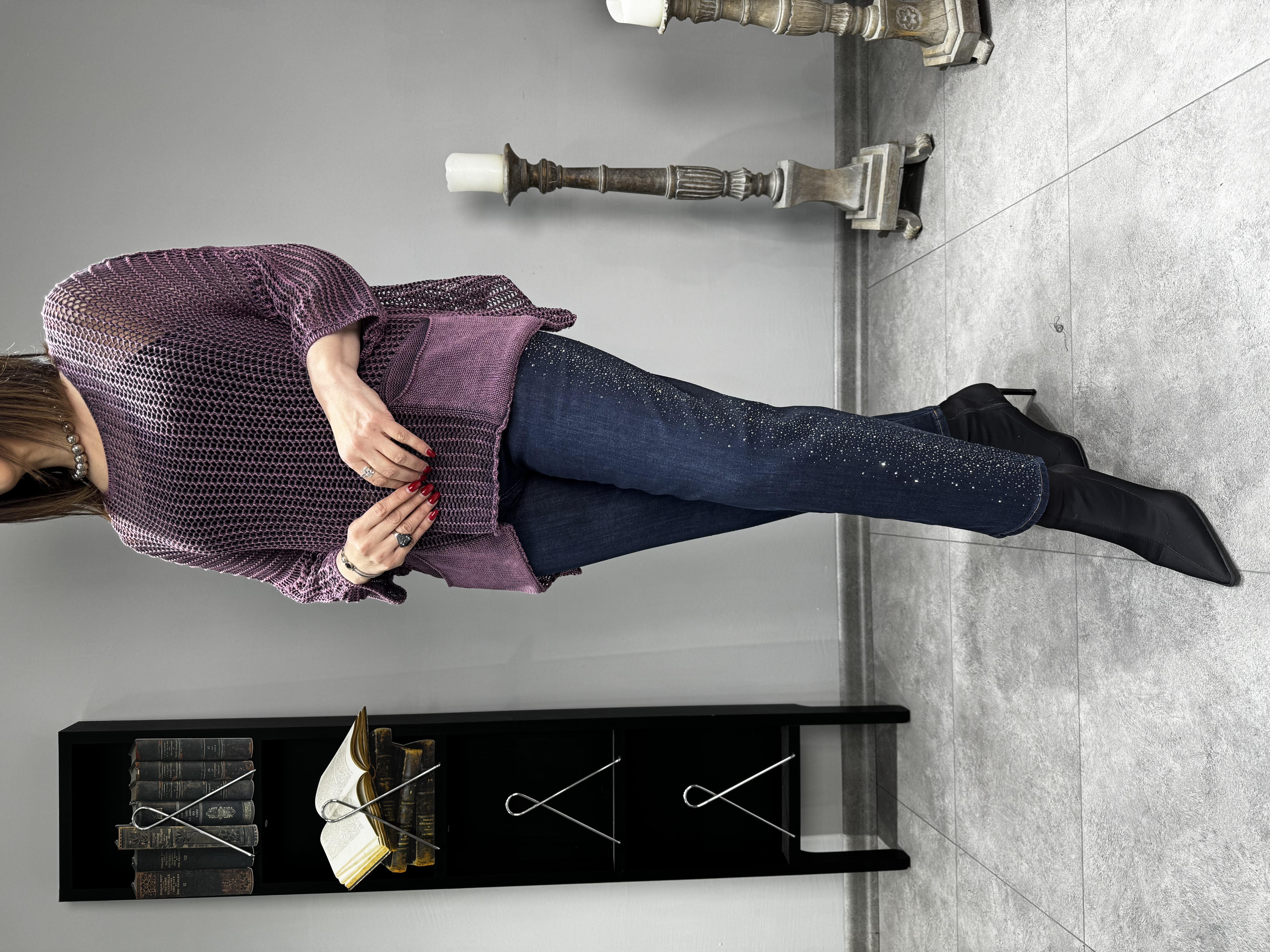Oversize Triko File Bluz 3057 · 5