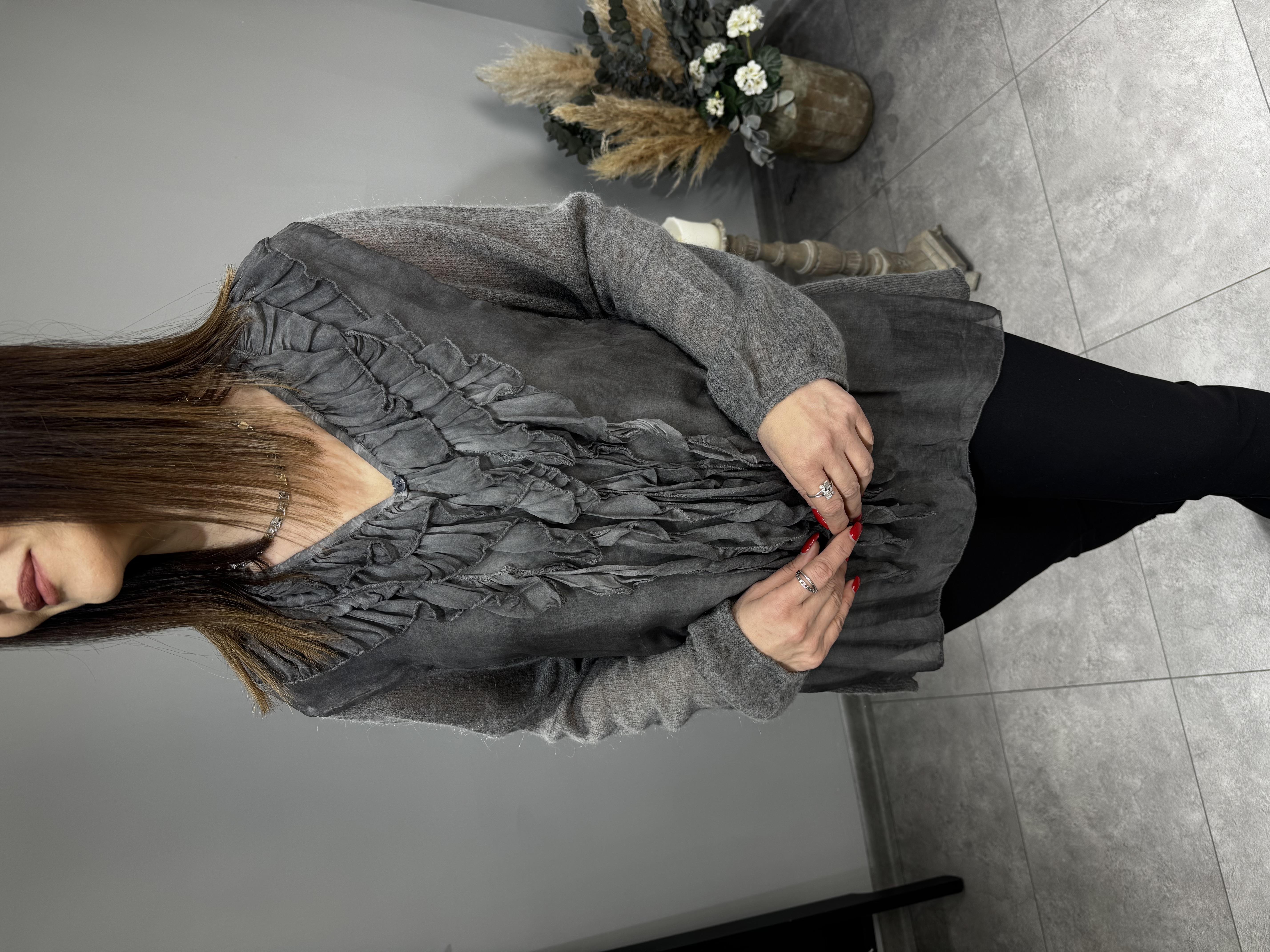 Önü İpek İthal Tasarım Triko 2937 · 2