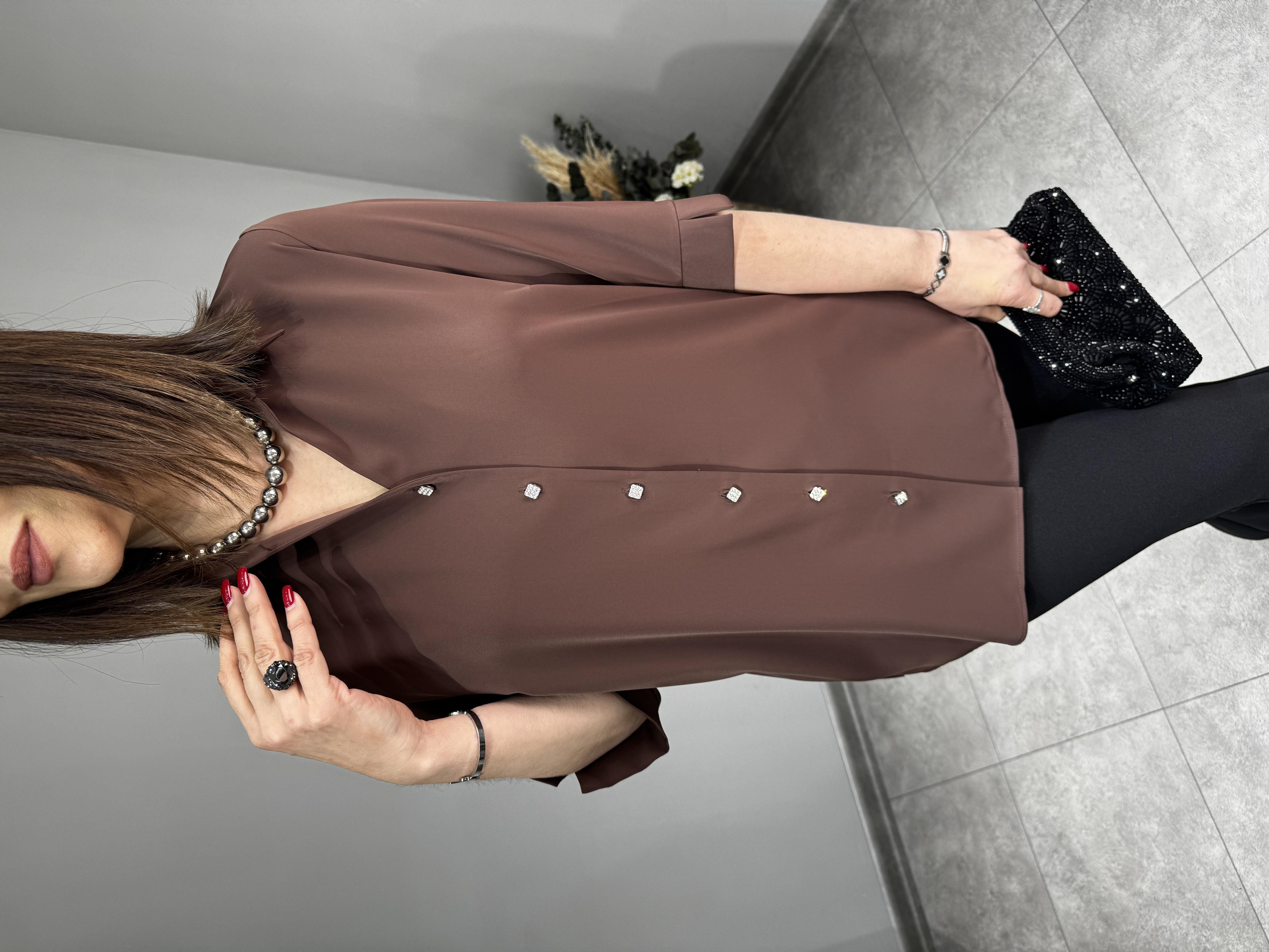 Düğmeleri Taşlı Gömlek 3043 · 4