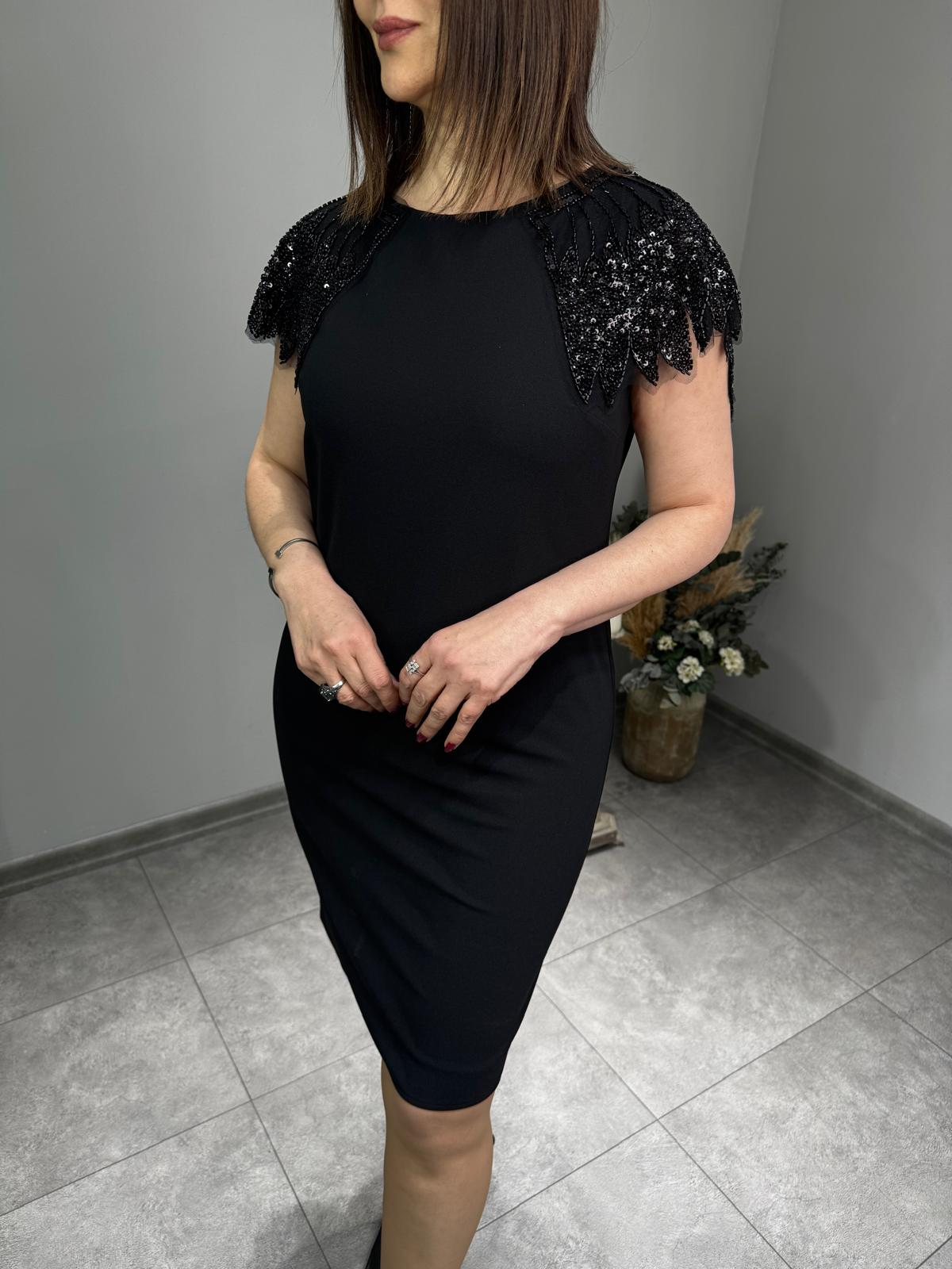 Yakası Kristal Taşlı Abiye Elbise 3112 · 2