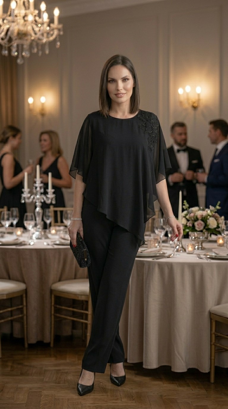 Omuzu İşlemeli Asimetrik Kesim Bluz 3067 · 10