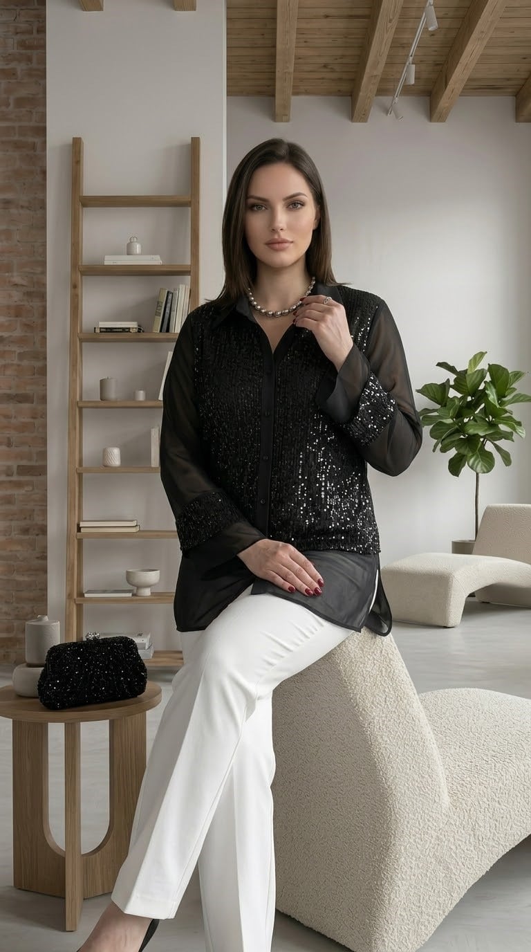 Şifon Tasarım Gömlek 3099 · 26