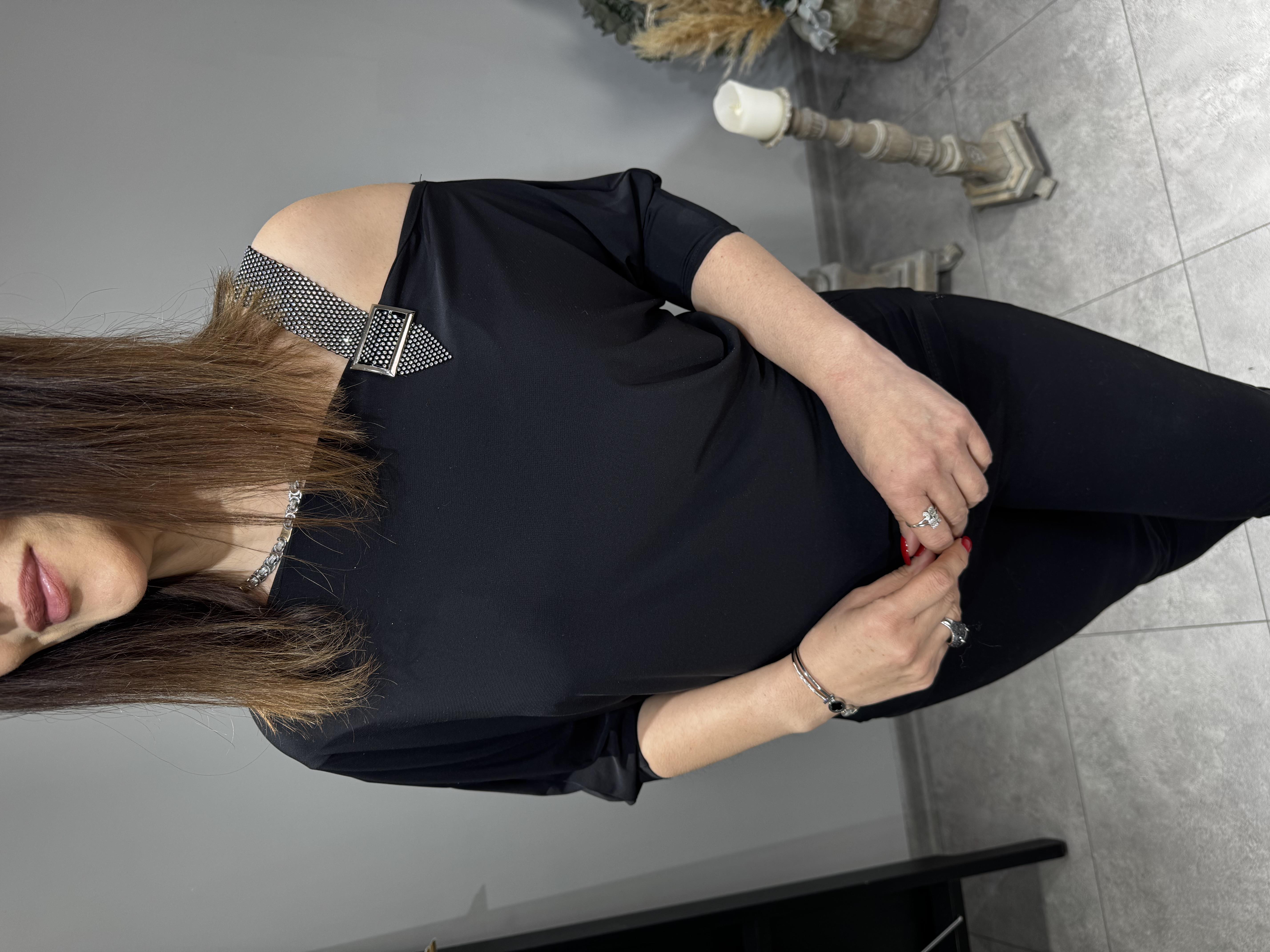 Omuzu Taşlı Sandy Bluz 2896