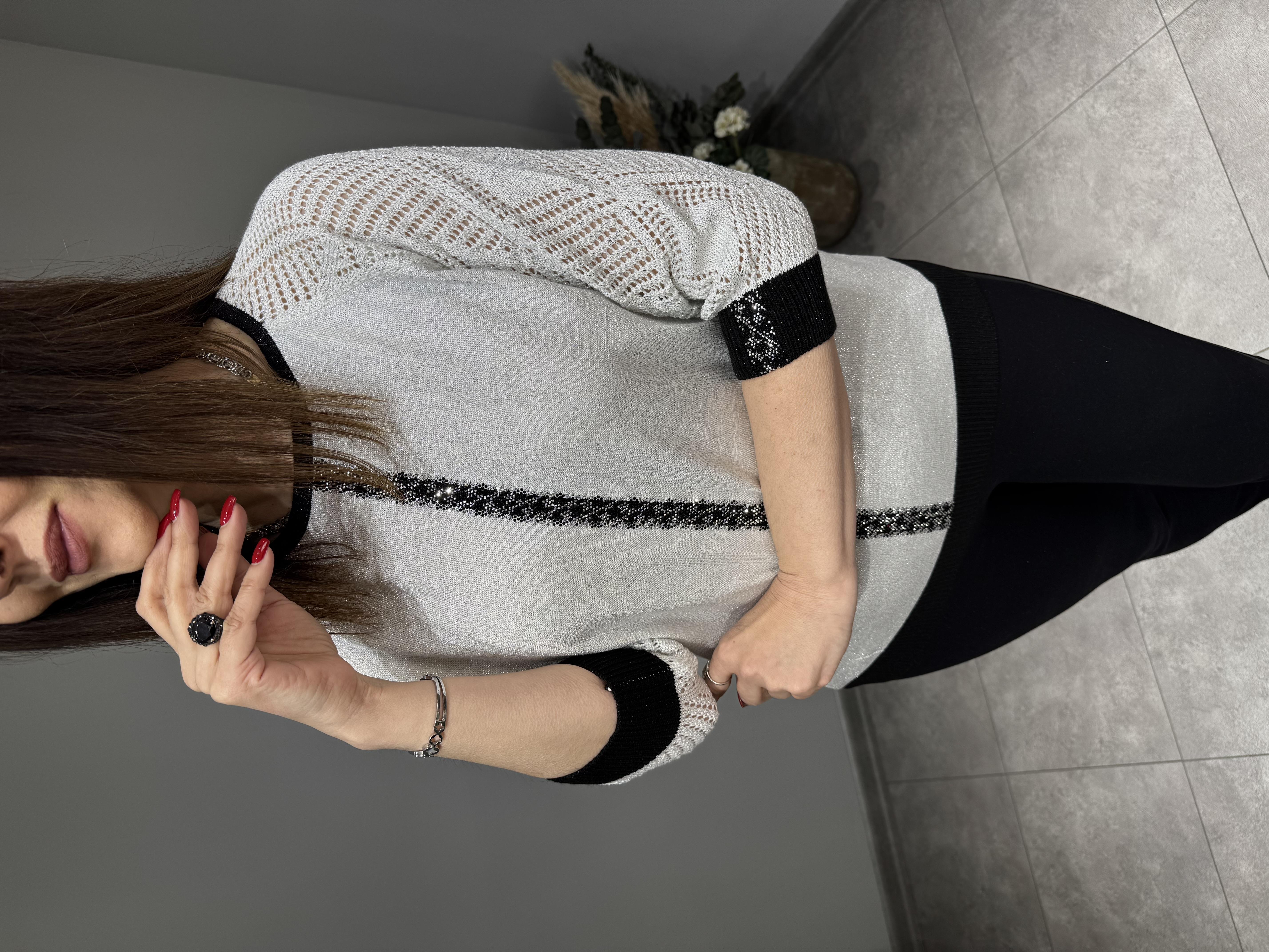 Taşlı Simli Triko 2895 · 3