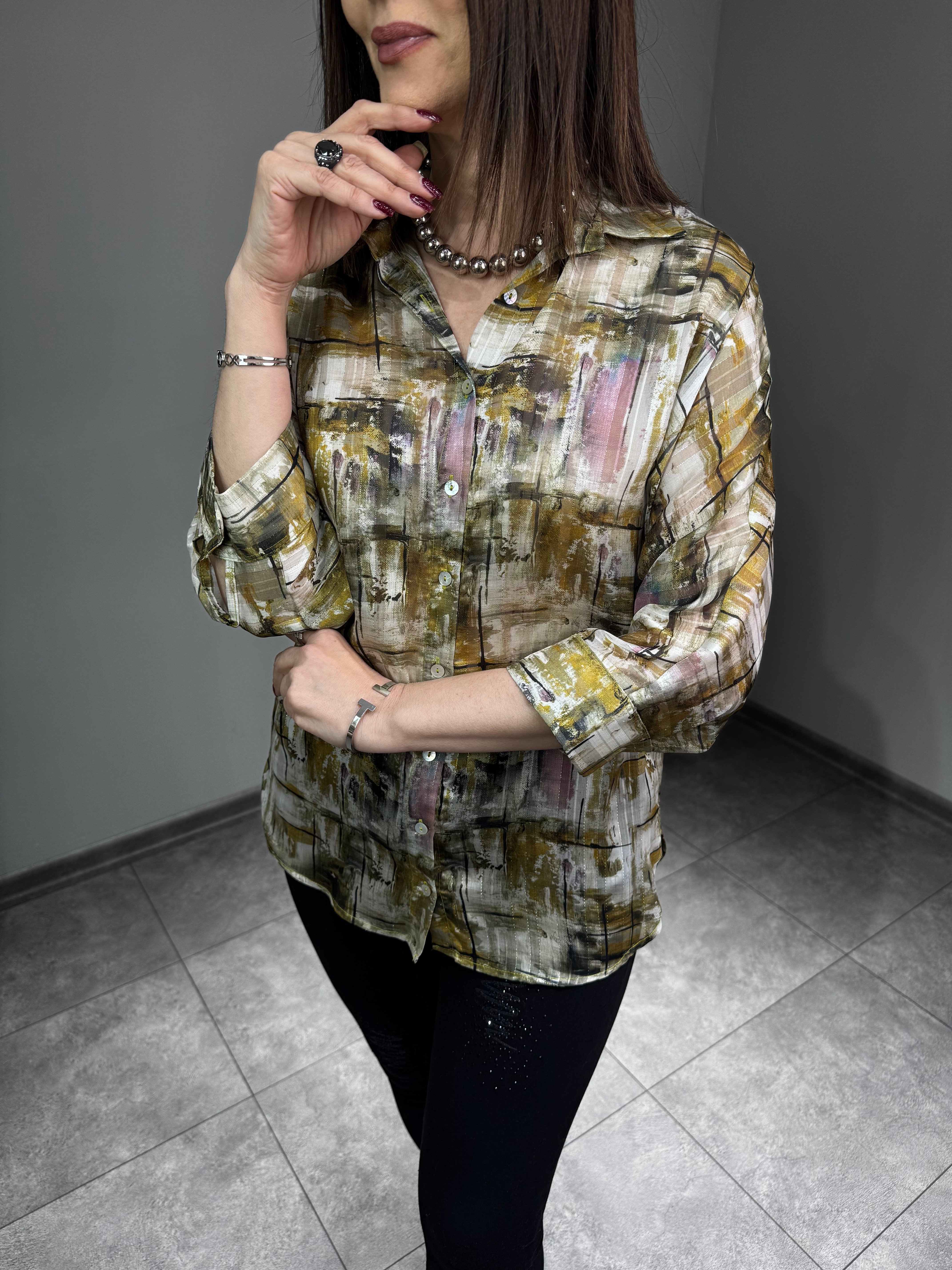 Yakma Şifon Gömlek 3138 · 2