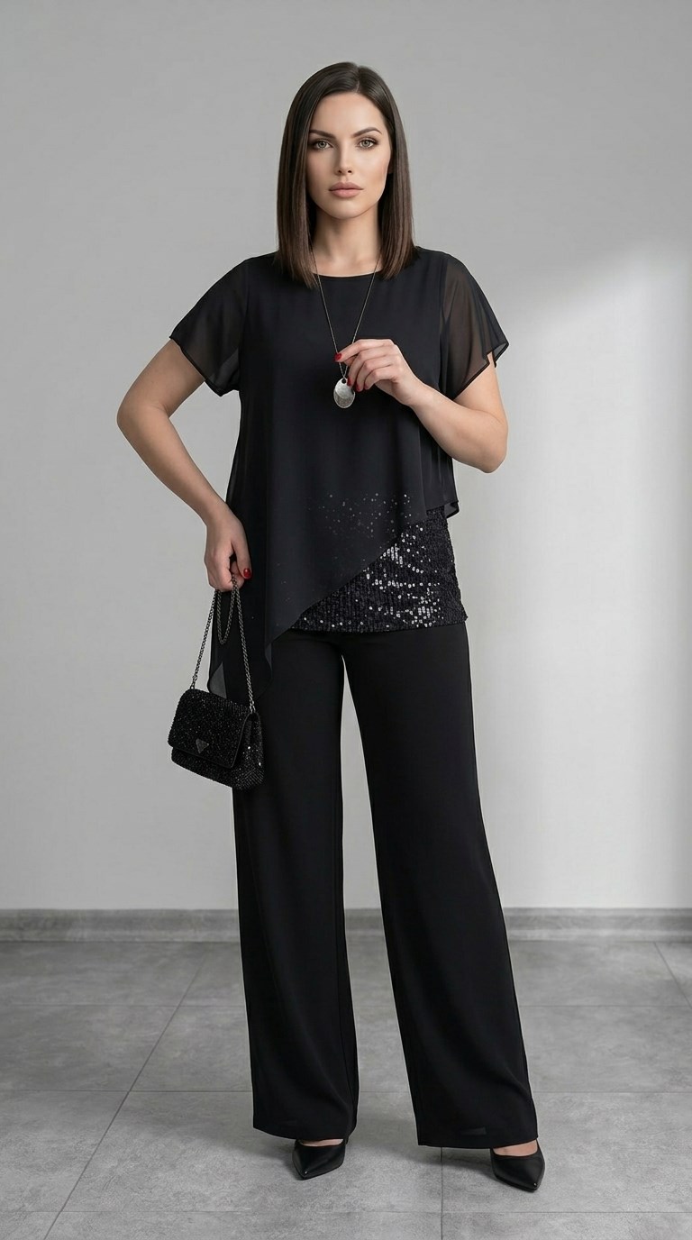 Pul Payet Atletli Şifon Bluz 3003 · 5