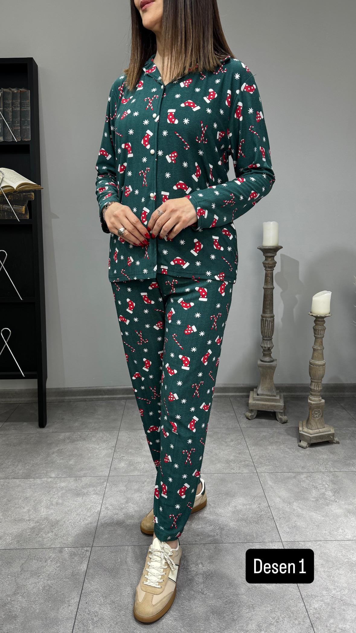 Süet Pijama Takım 2882