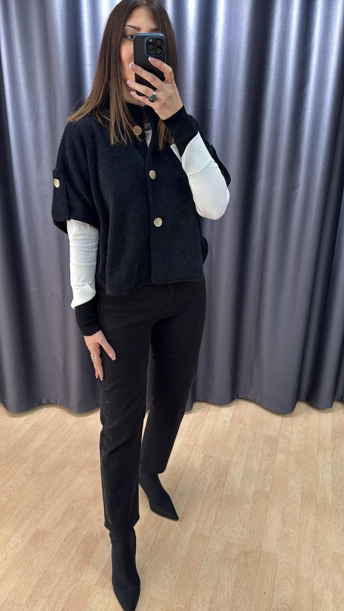 Gofreli Angora İthal Kısa Kol Ceket 2634 · 3
