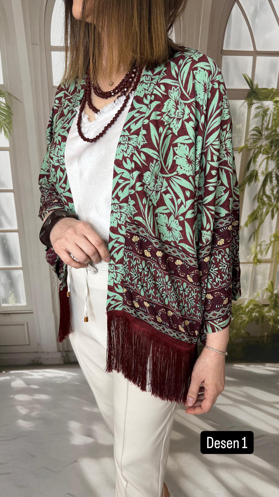 Hint İpeği Kimono 7052