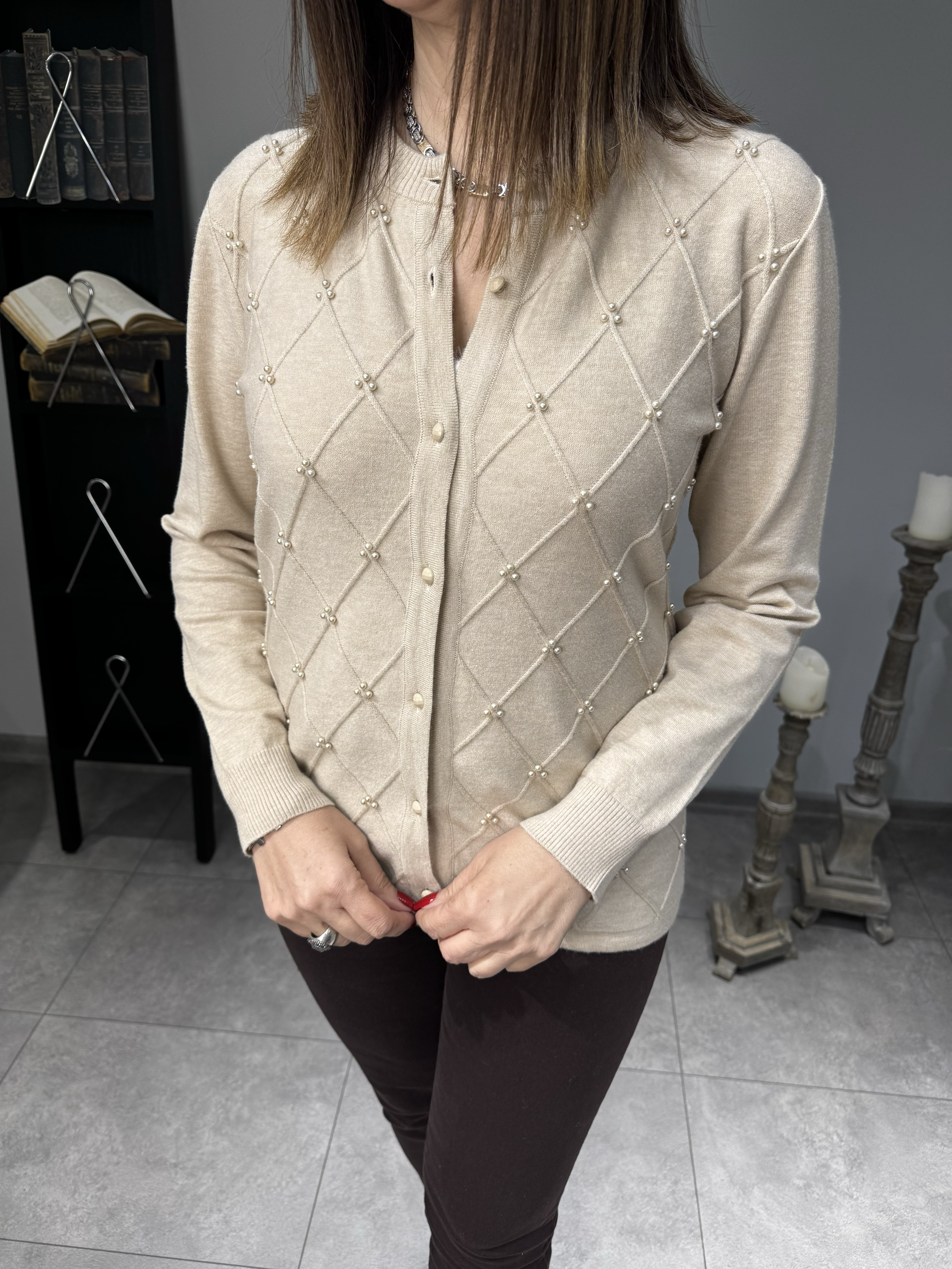 İncili Triko Hırka 2518