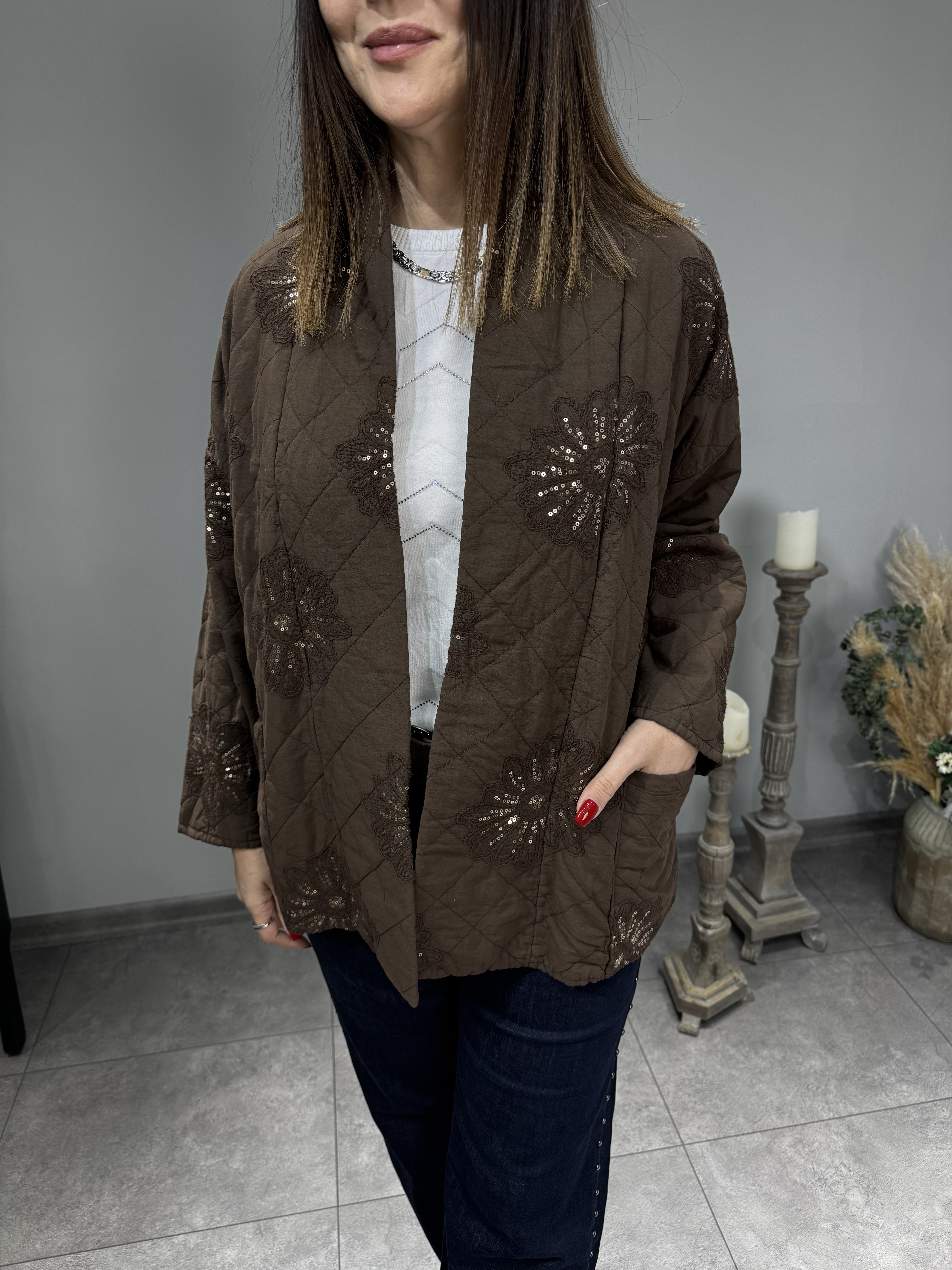 İthal Kapitone Ceket 2572 · 7