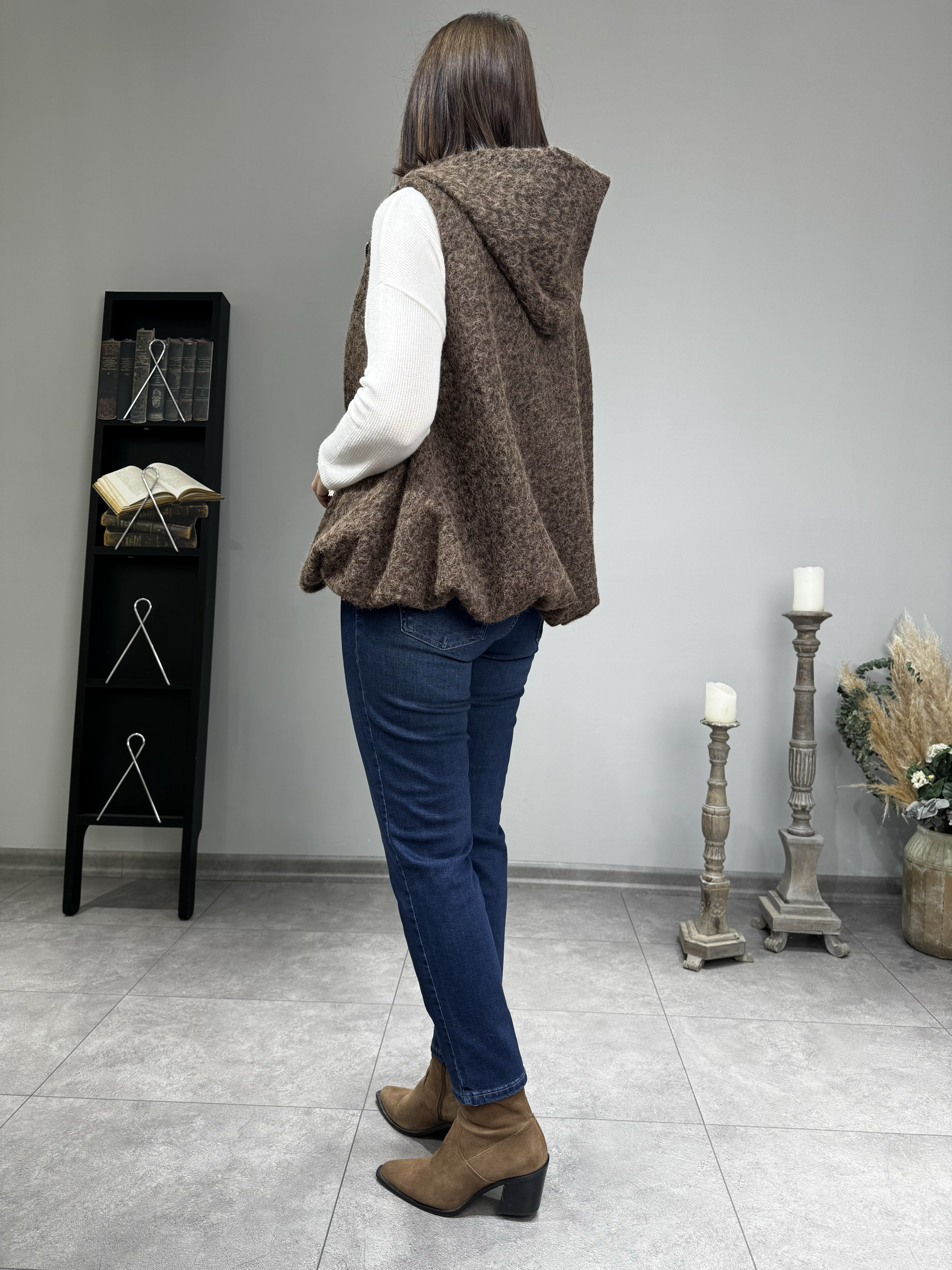 İthal Keçe Tasarım Yelek 2656 · 4