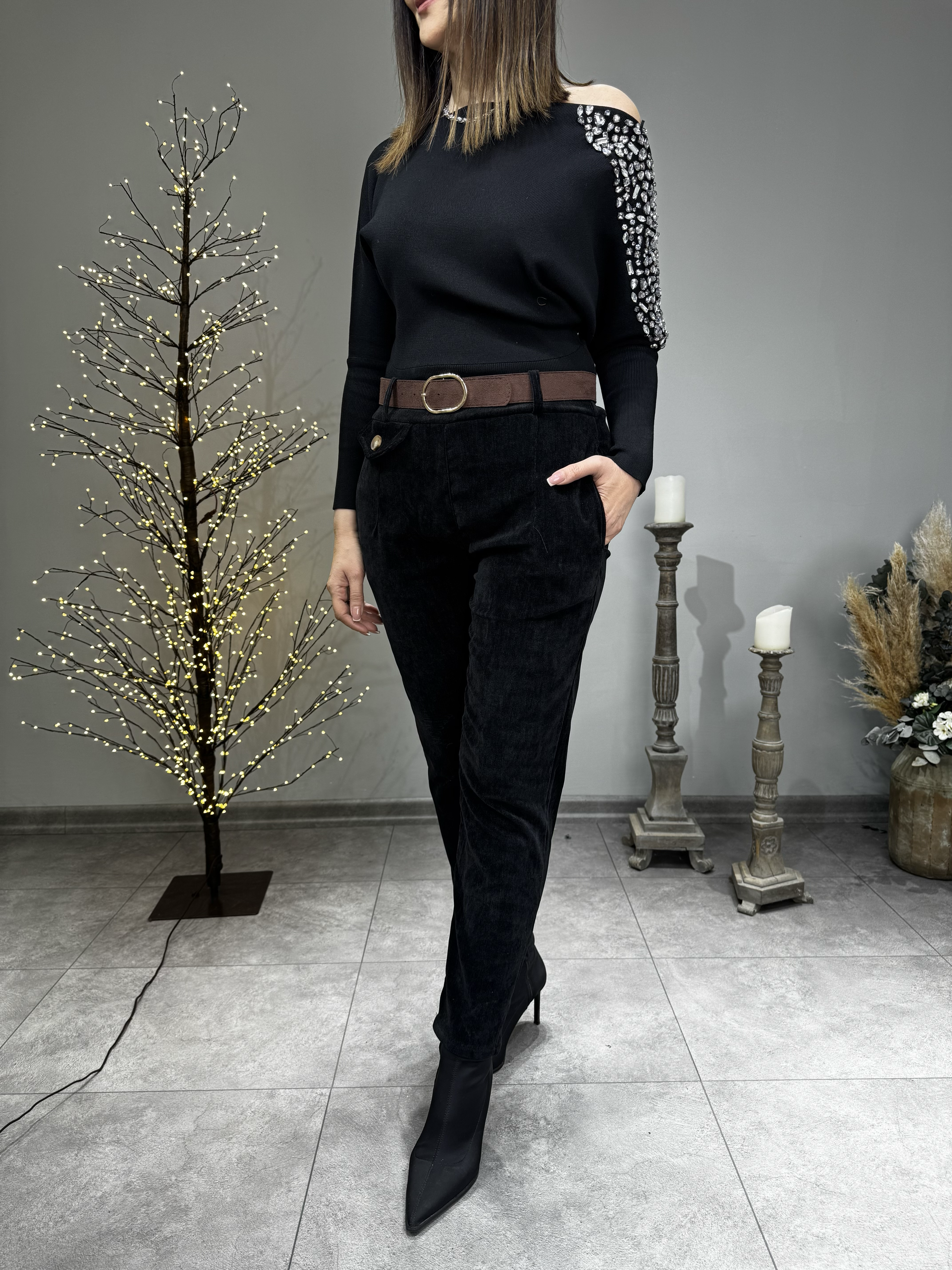 Omuzu Taşlı Yarasa Kol Triko 2725 · 9