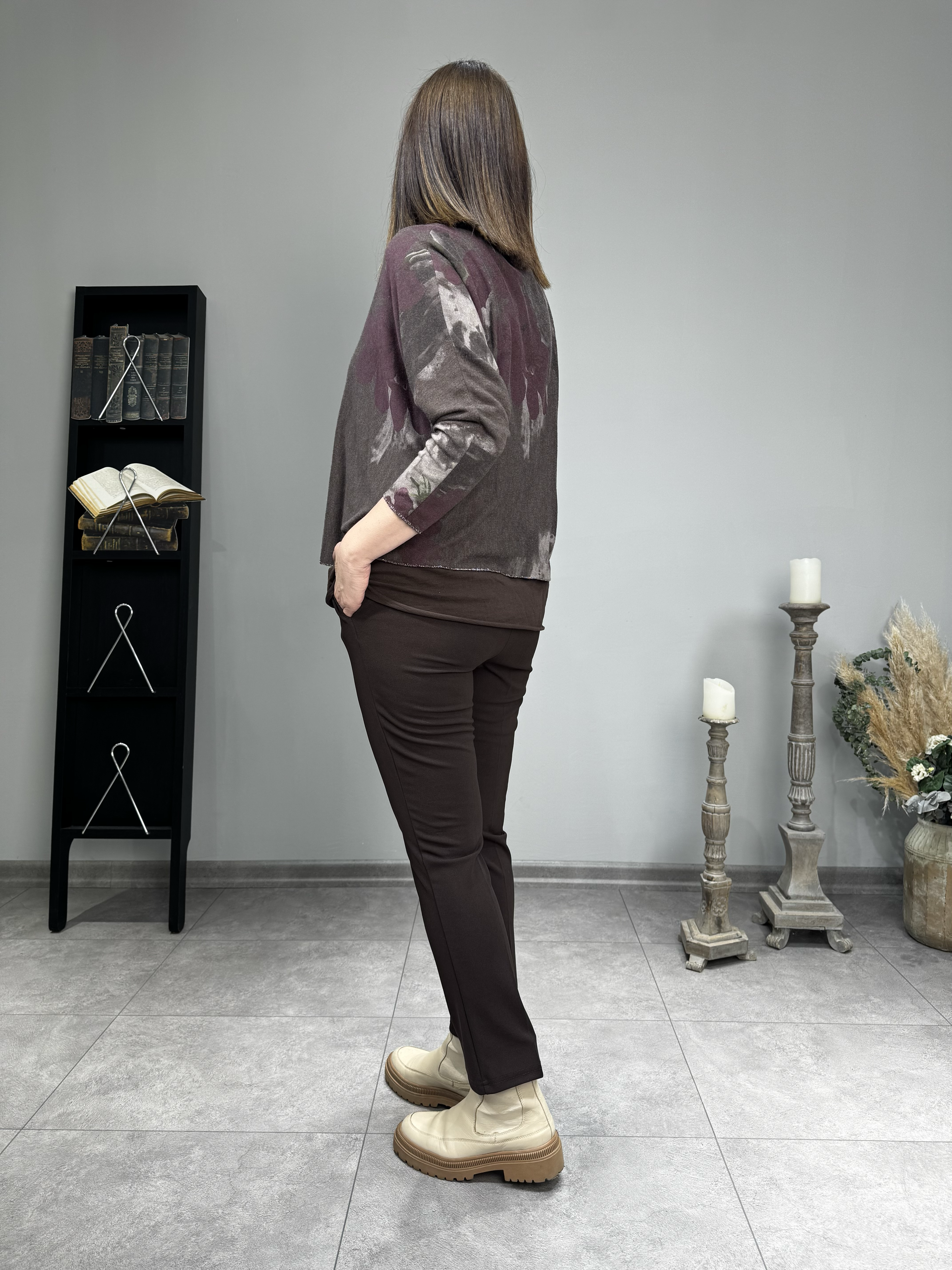 Sim Detaylı Fularlı İthal Bluz 2679 · 6