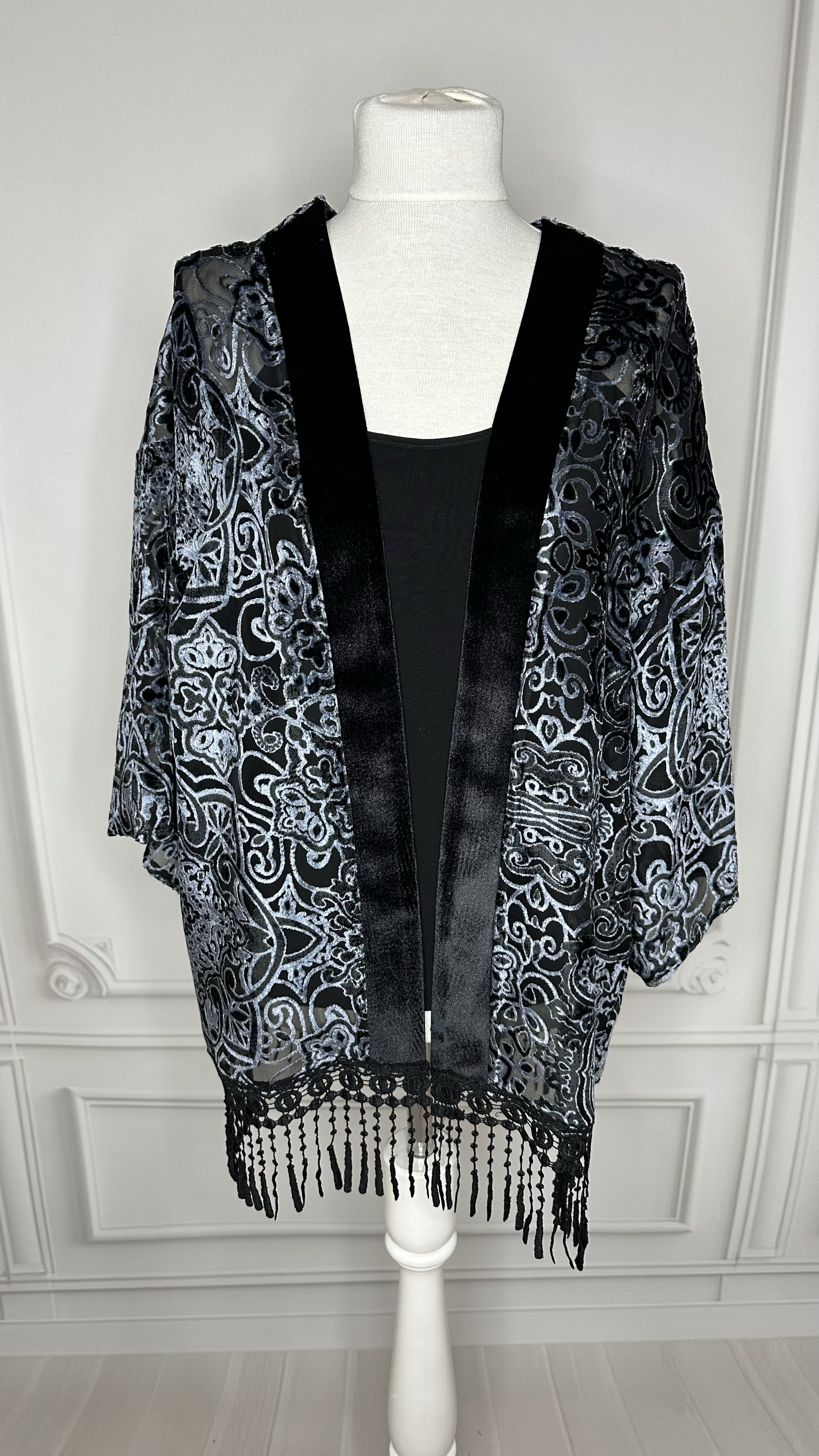 Yakma Kadife Kimono 8509 · 2