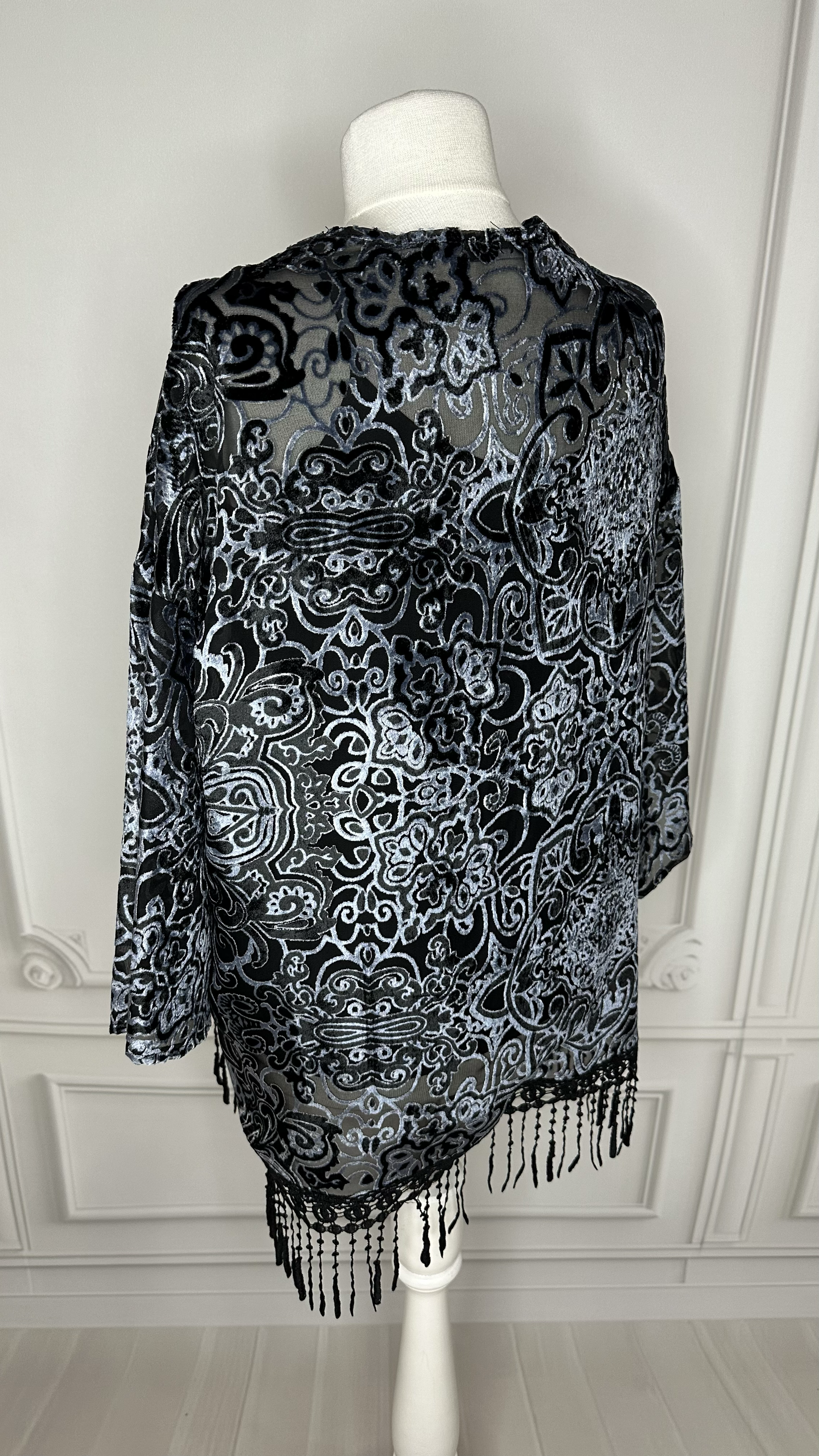 Yakma Kadife Kimono 8509 · 4