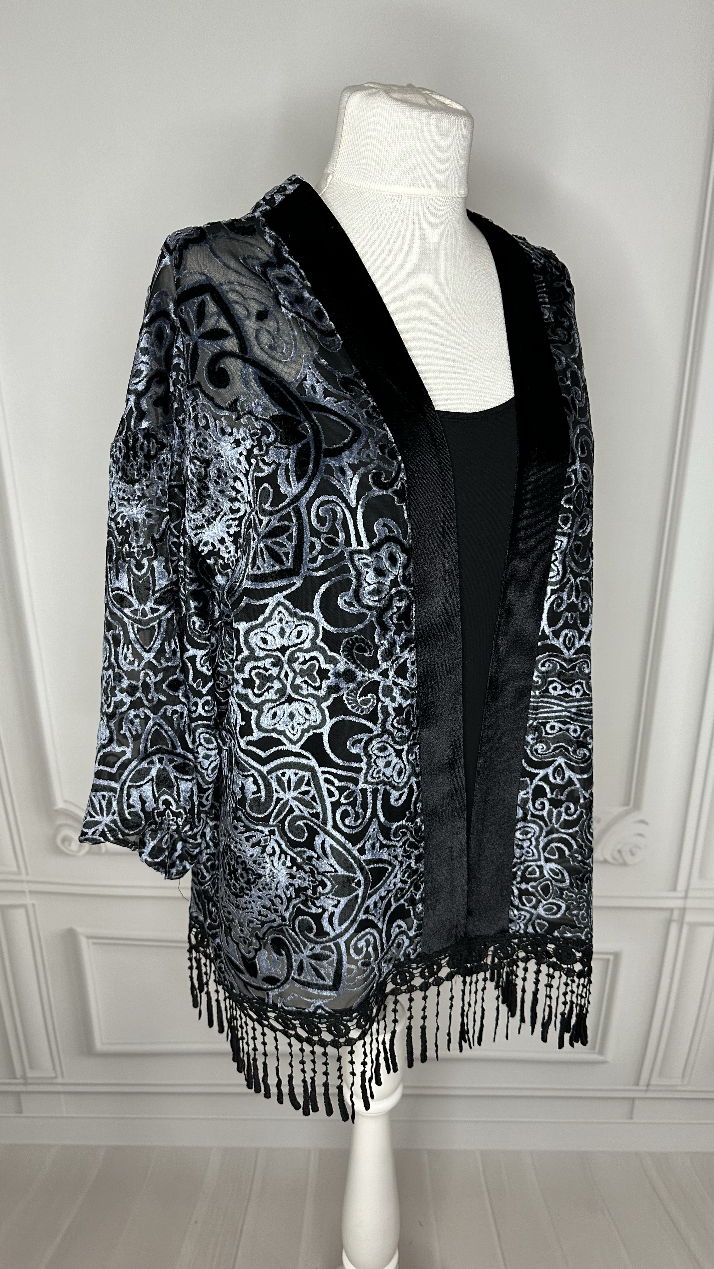 Yakma Kadife Kimono 8509 · 3