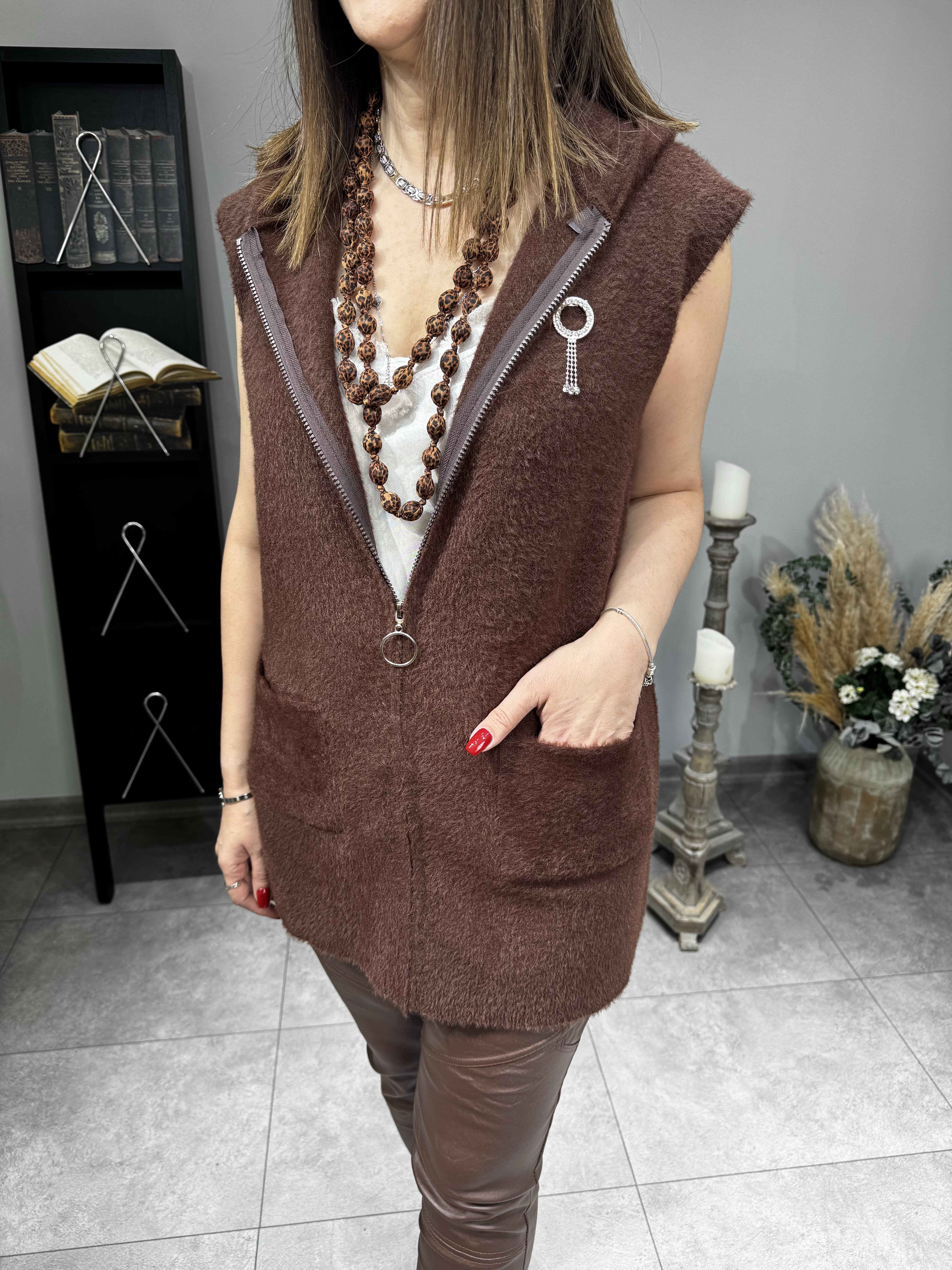 Yerli Angora Yelek 2453