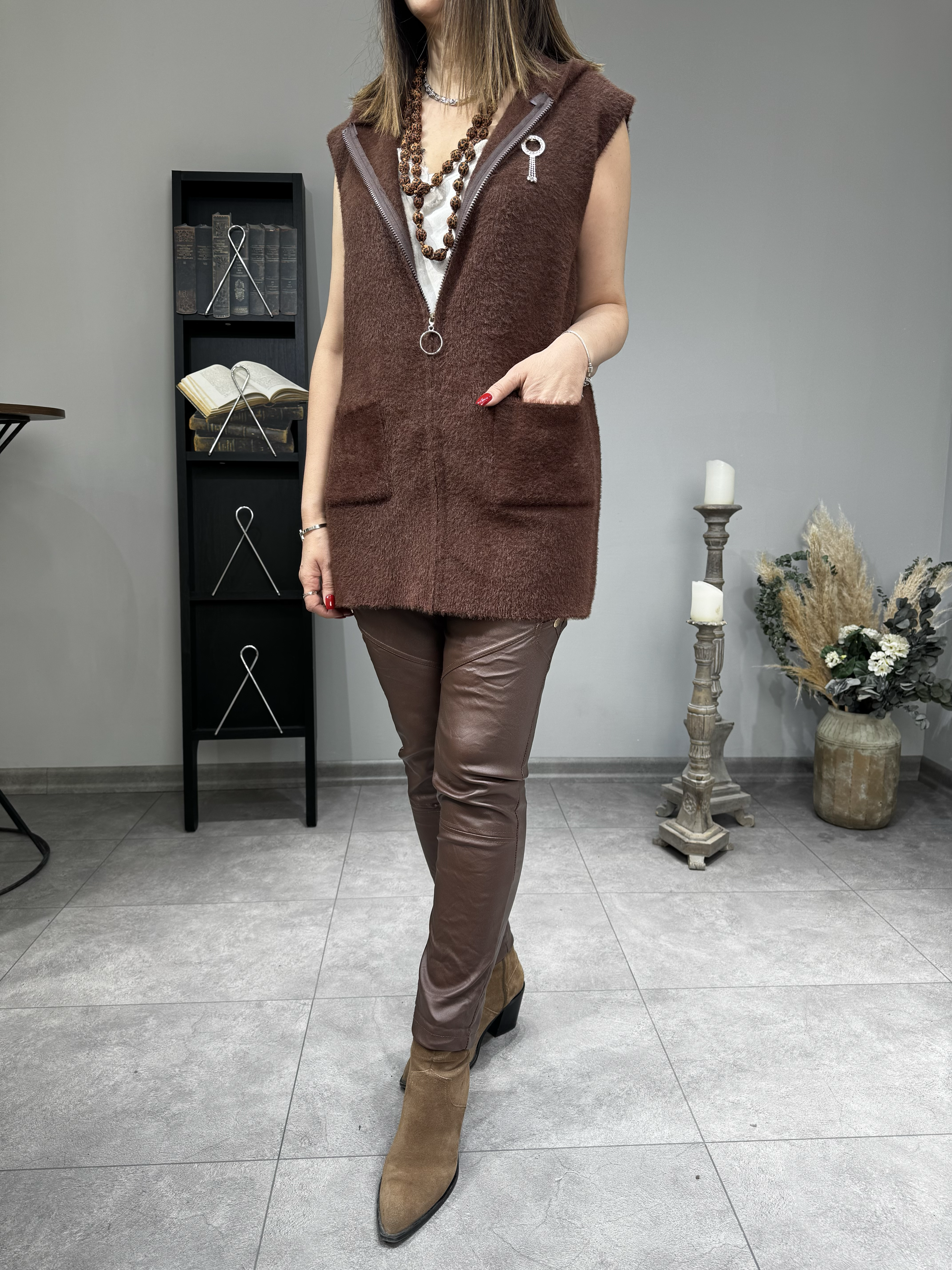 Yerli Angora Yelek 2453 · 5