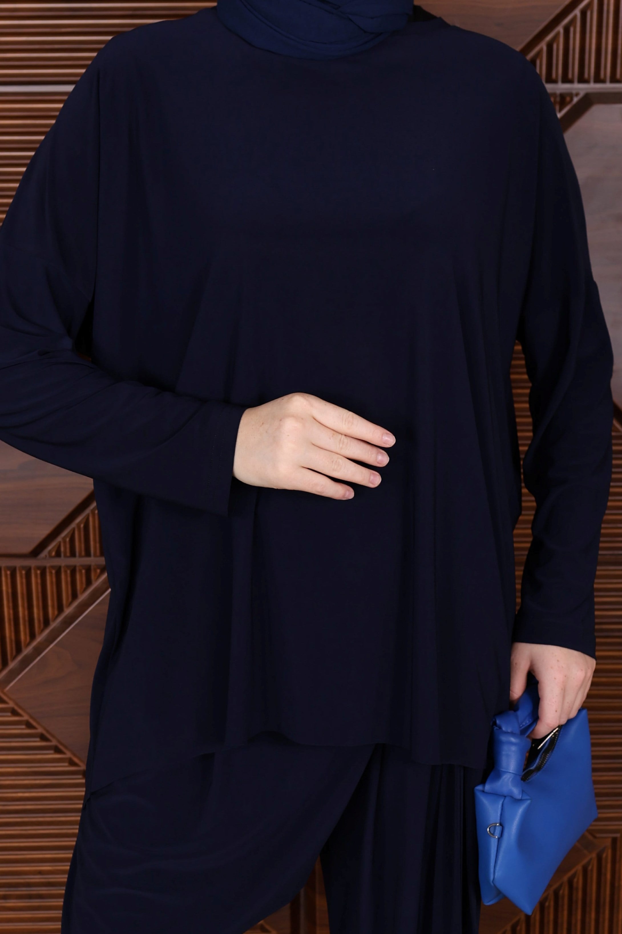 Astra Sandy Şalvar Tunik İkili Takım Lacivert