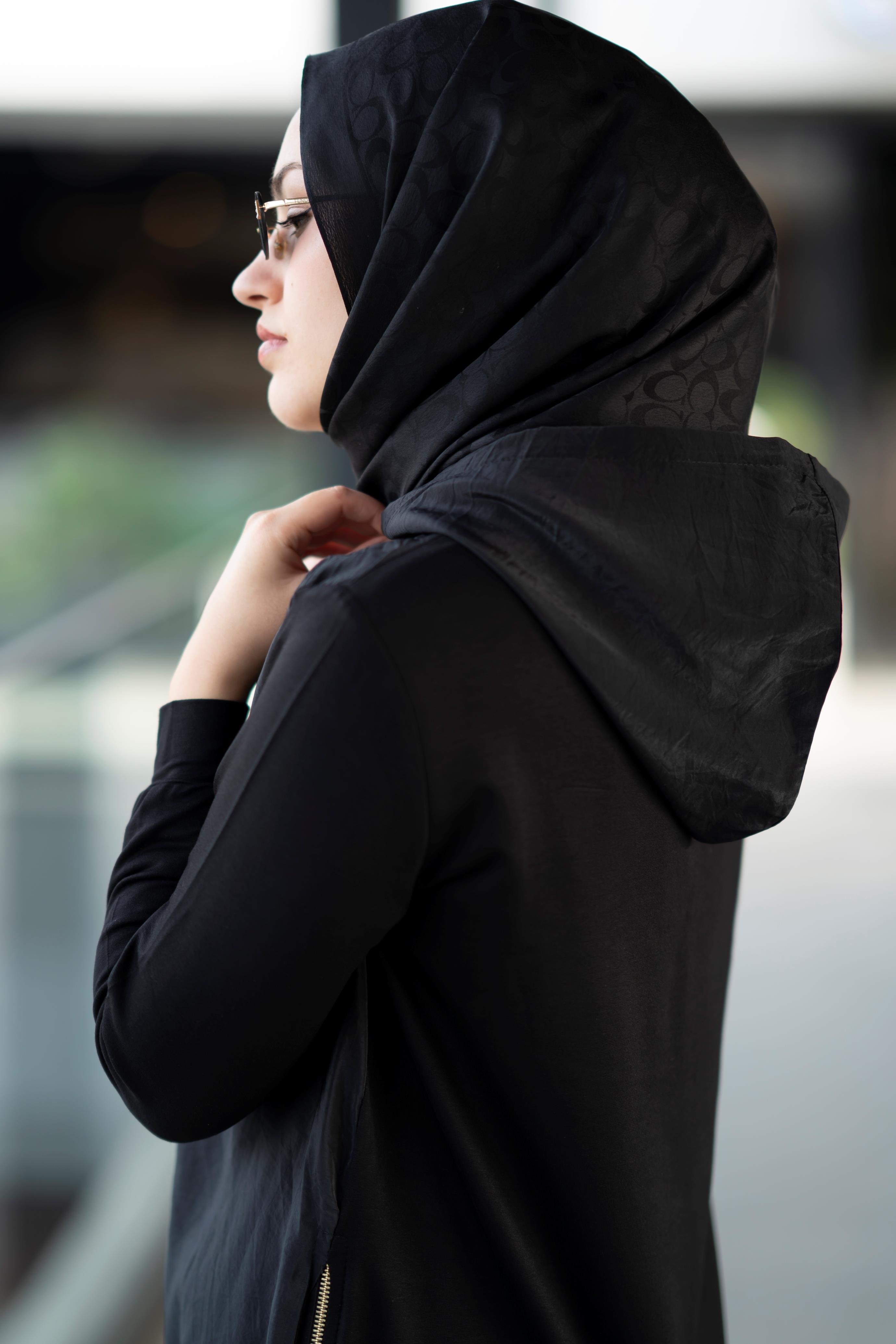 Qupra Kumaş Bambu Penye Siyah İkili Takım Noor