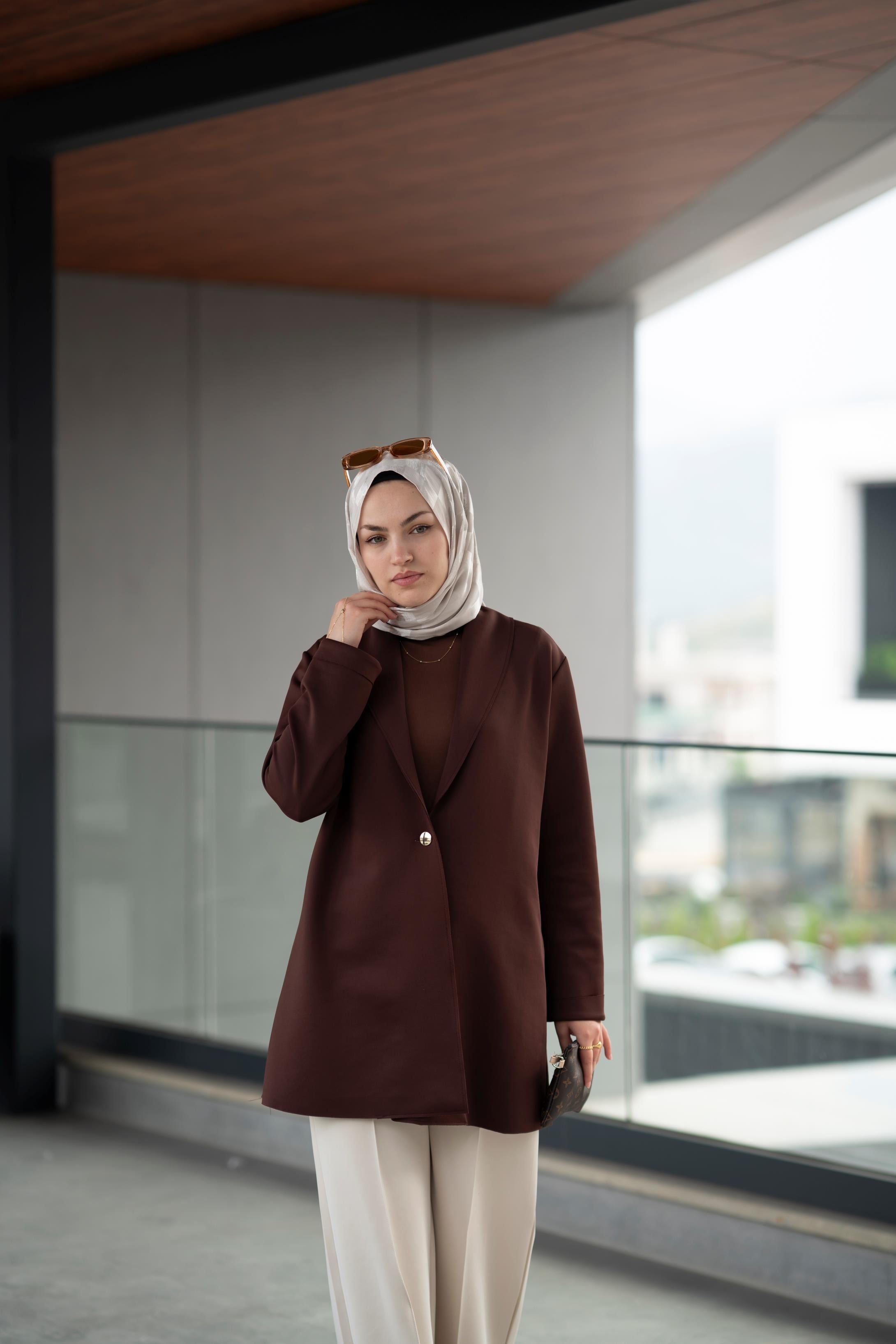 Scuba Kahve Ceket Arya