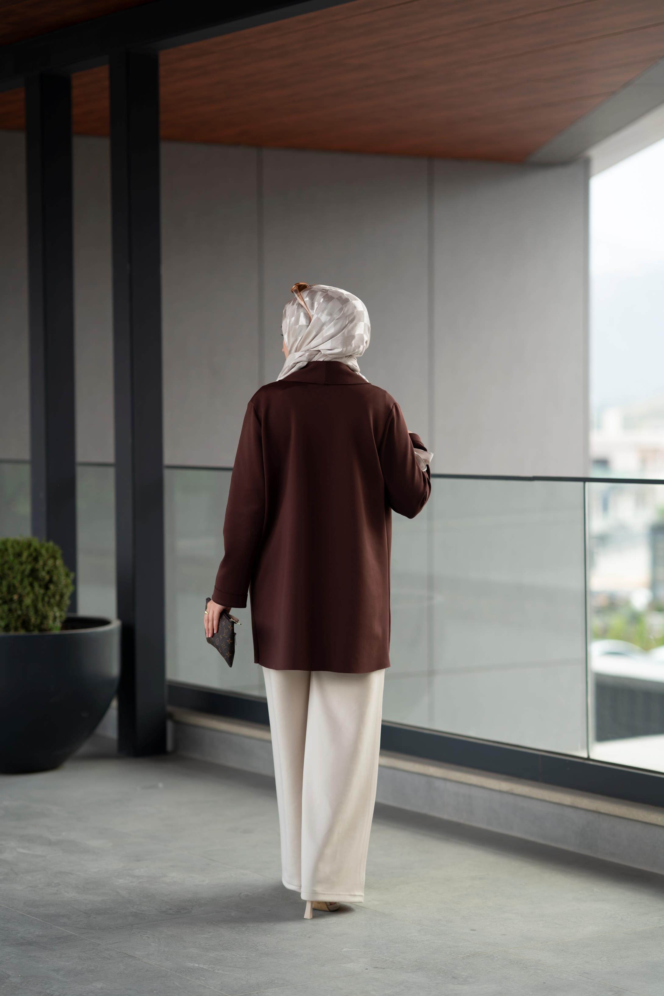 Scuba Kahve Ceket Arya