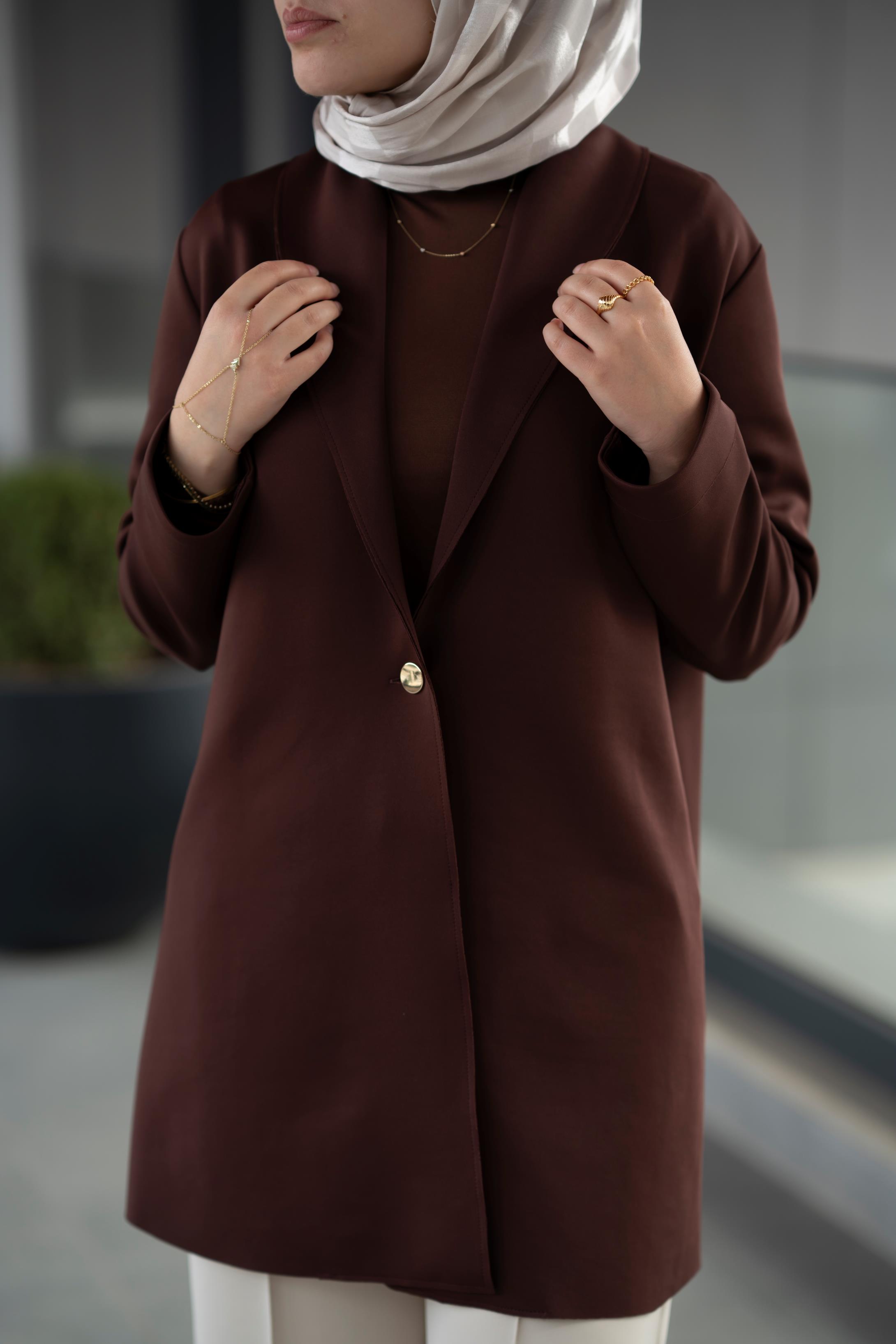 Scuba Kahve Ceket Arya