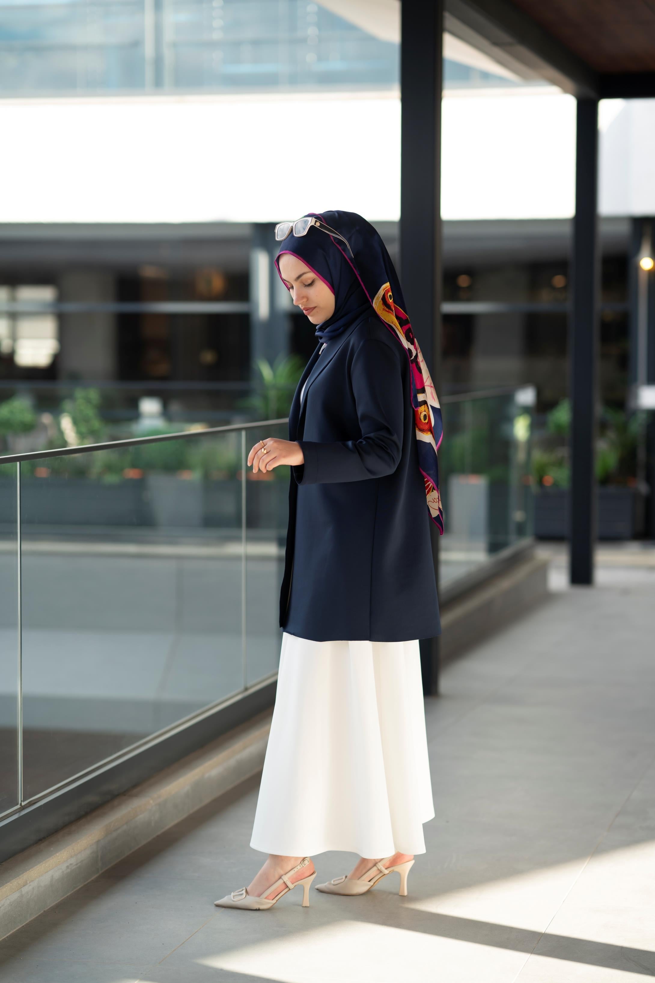 Scuba Lacivert Ceket Arya