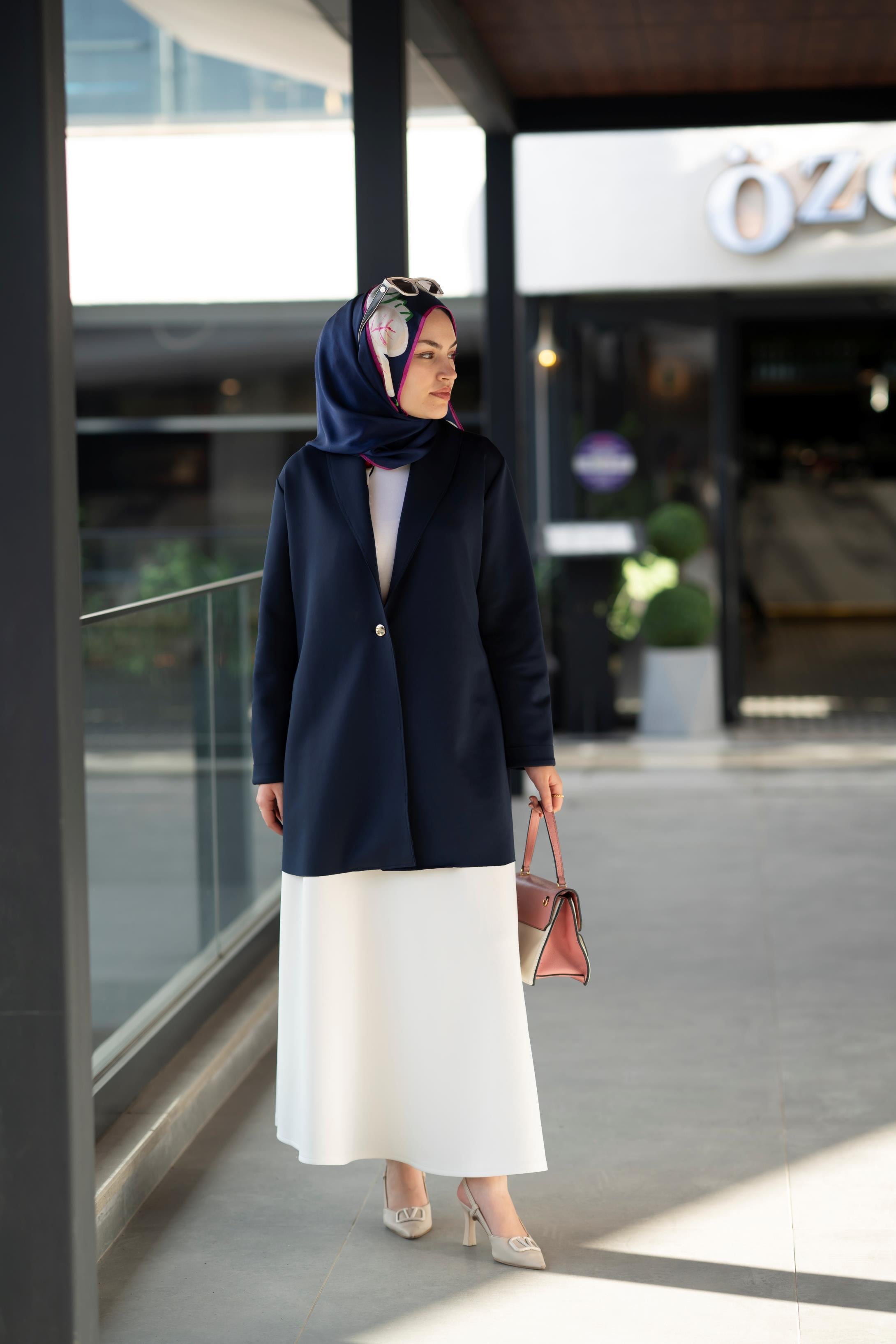 Scuba Lacivert Ceket Arya