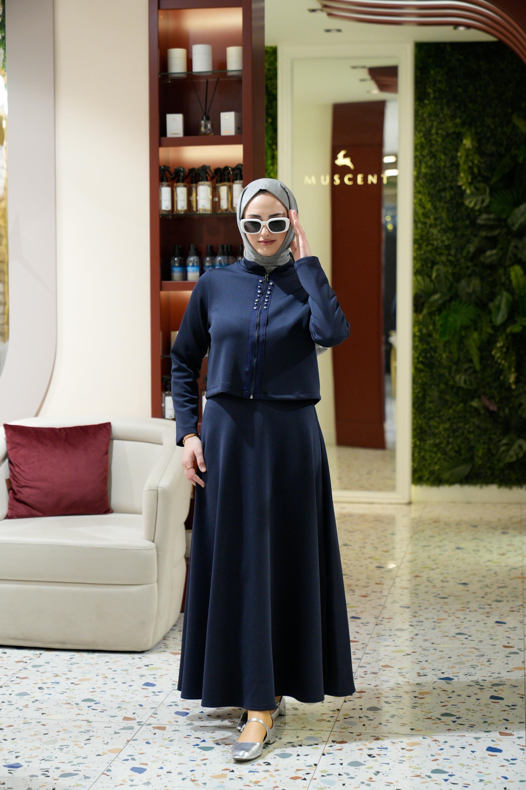 Scuba Lacivert Etekli Takım Karina