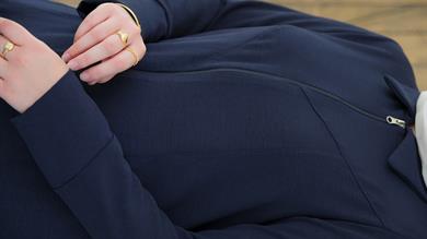 Aerobin Rahat Kalıp Lacivert Tesettür Takım Naino