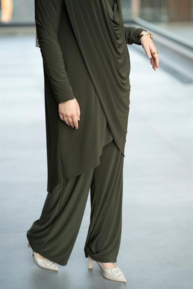 Asimetrik Drapeli Sandy Haki Yeşil Takım Guardian