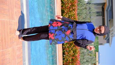 Desenli Tesettür Haşema Blossom