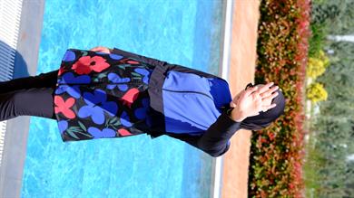 Desenli Tesettür Haşema Blossom