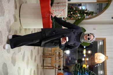 Fiyonklu Scuba Tunik Pantolon Antrasit Takım