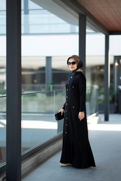 Günlük Şık Siyah Bambu Beyond Elbise