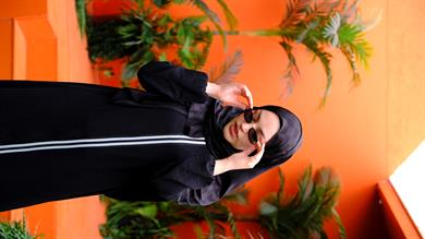 İthal Aerobin  Şerit Detaylı Tesettür Elbise Princess