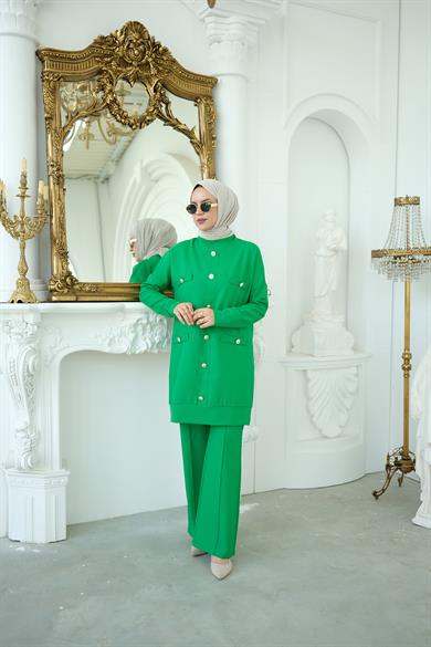 Krep Benetton Yeşil Beyond İkili Takım