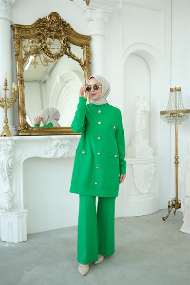 Krep Benetton Yeşil Beyond İkili Takım