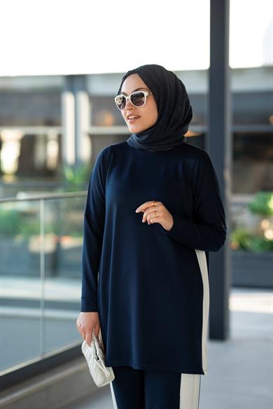 Merlin Takım Lacivert Bambu İki İplik